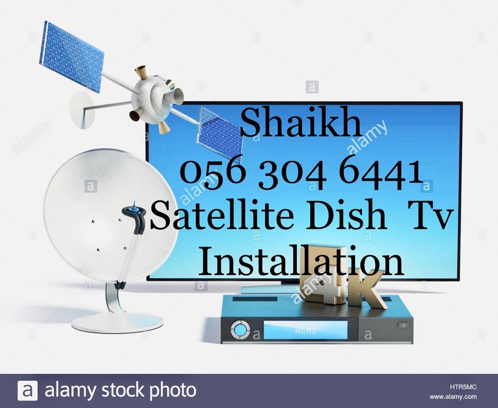 Satellite Dish Tv Installation 0563046441 Repair Services in Dubai