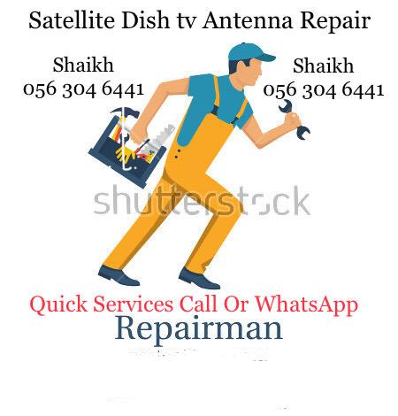 Satellite Dishtv Antenna Repair 0563046441 Installation In Dubai