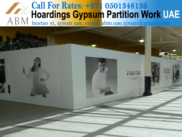 Hoarding Gypsum Partition Work Company Sharjah Dubai