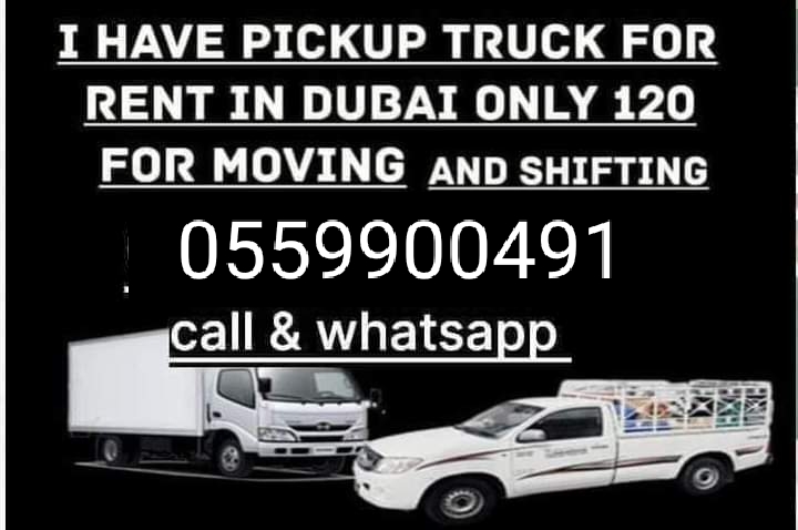 MOVERS PICKUP-TRUCK FOR FURNITURE MOVING  Marina Dubai 0559900491