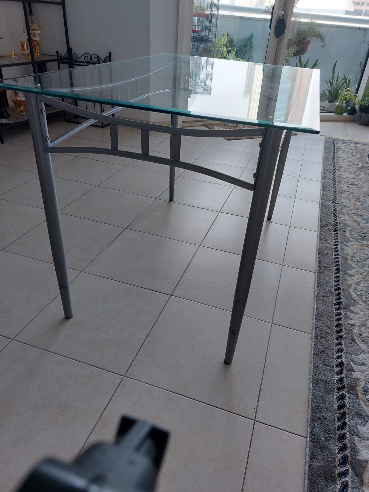 Glass dinning table