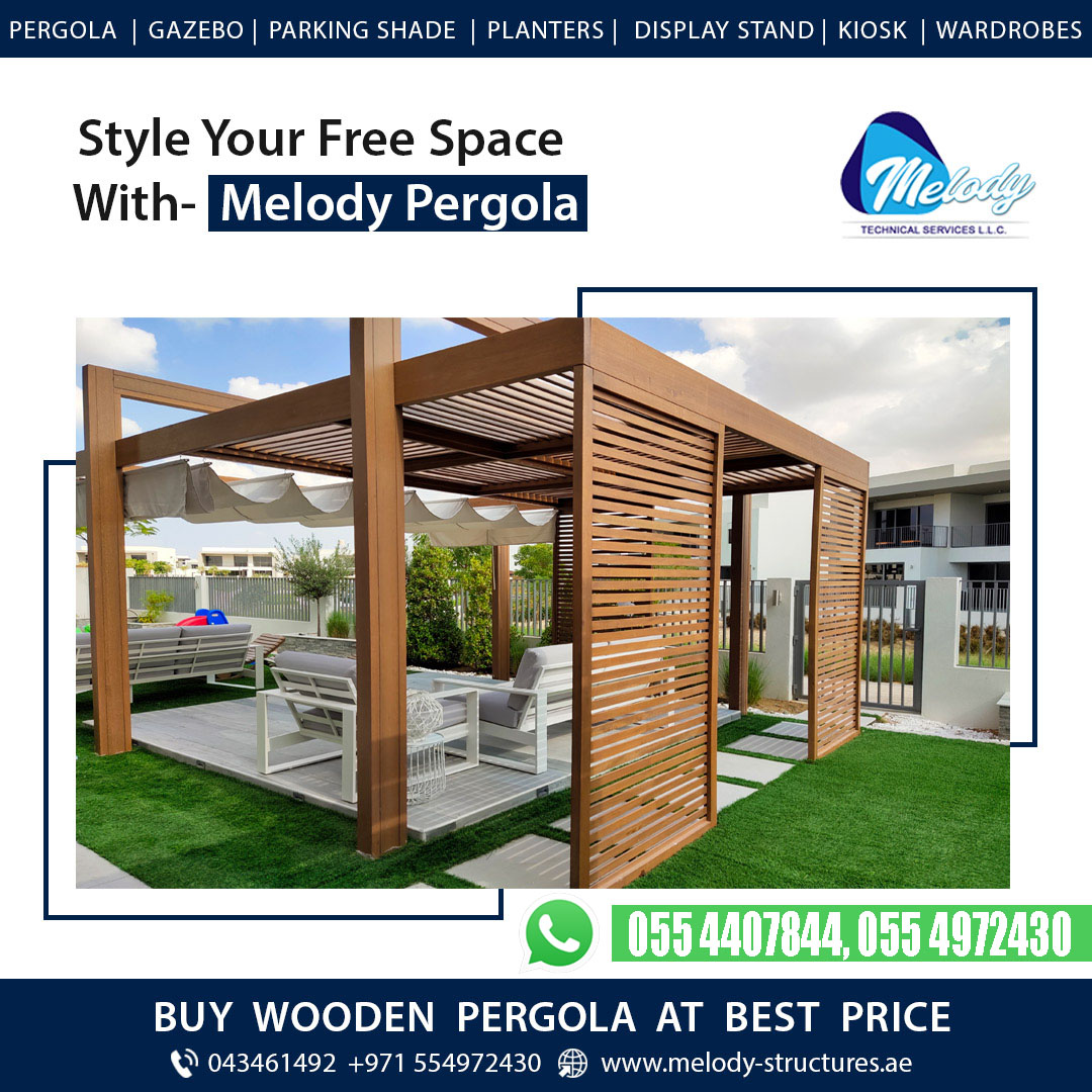 Wooden Pergola in UAE | Pergola In Dubai | Pergola Suppliers