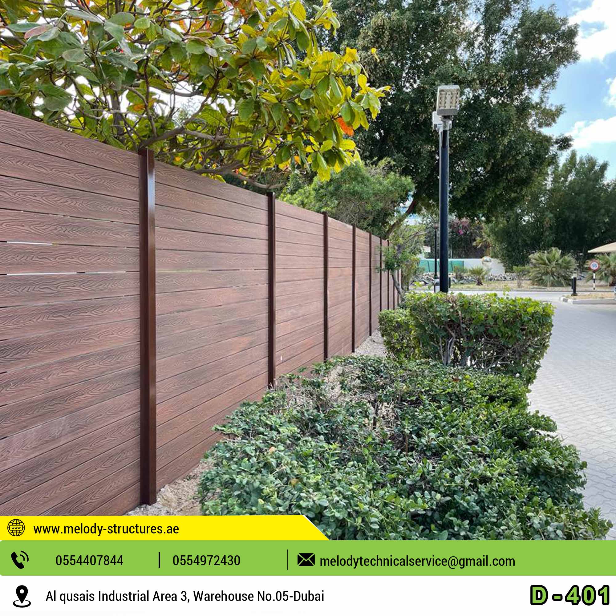 Garden Fence in Dubai | Picket Fence | Privacy Wooden Fence