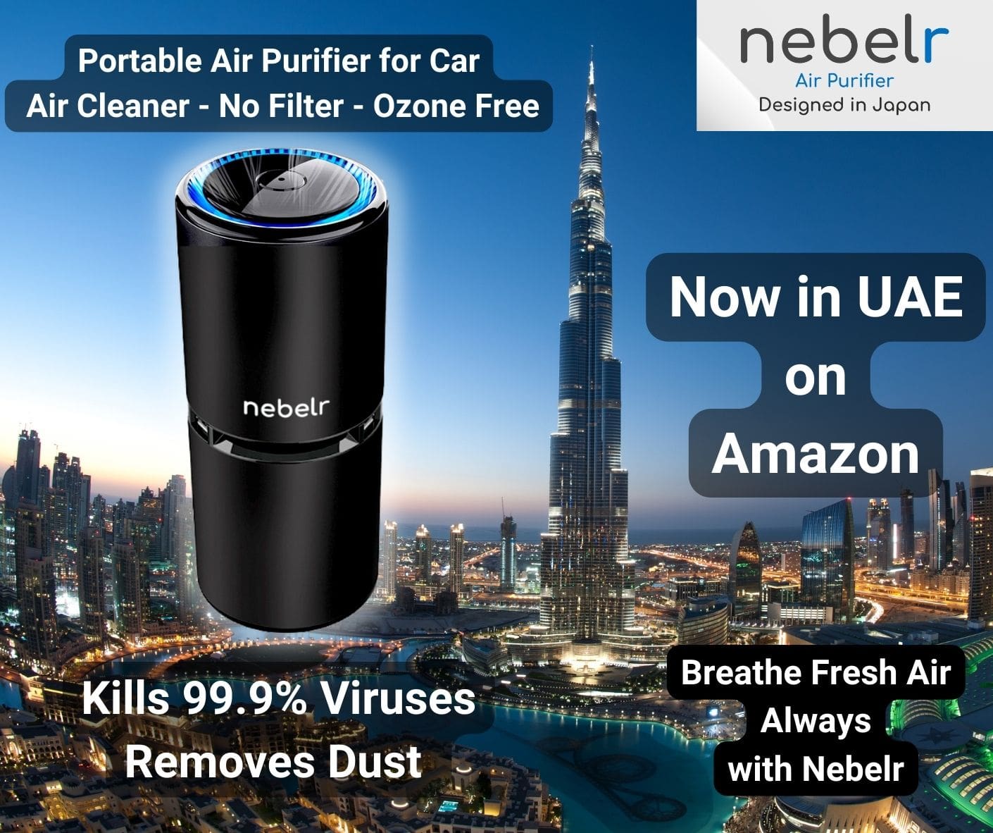 Best Car Air Purifier – Nebelr – Buy Now – Breathe Fresh Air Alwa