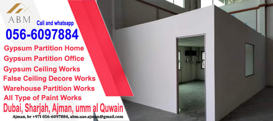 Warehouse Partition Gypsum Installation Company Dubai
