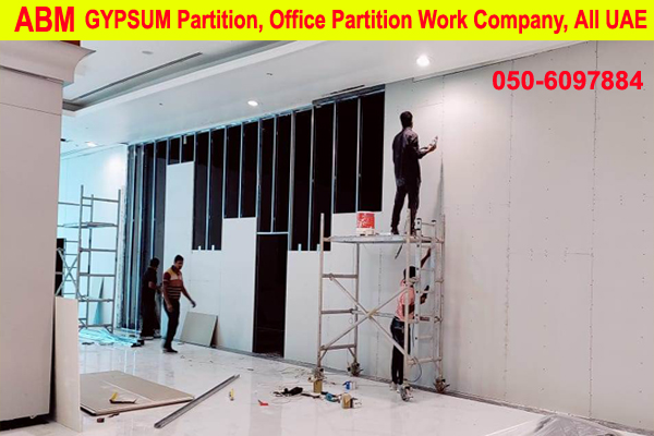 Gypsum Partition Installation Company Sharjah Ajman