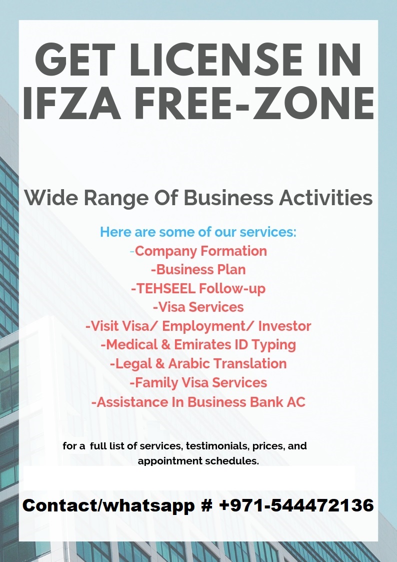 get LLC license in Dubai Free zone