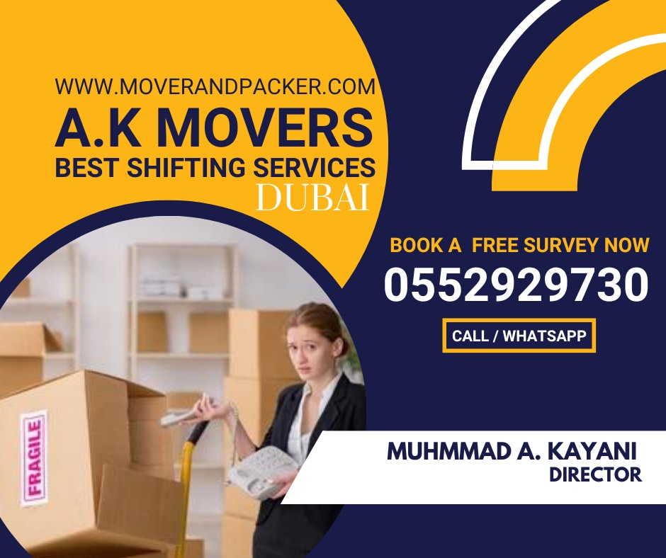 AK Mover & Packers Reliable Shifting Services Dubai 0552929730