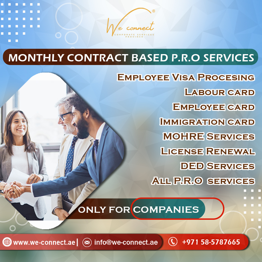 We provide Monthly contract based P.R.O services to companies in