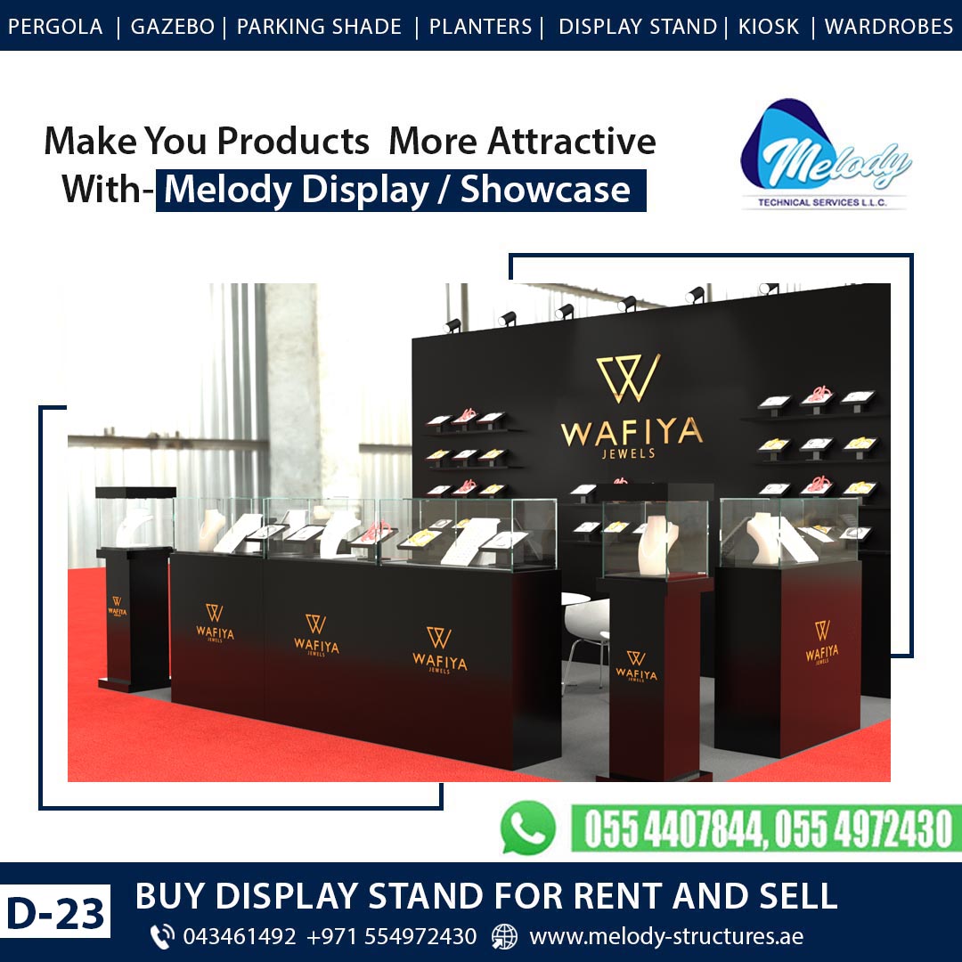 Jewelry Display Showcases | Showcase For Rent in Dubai – UAE