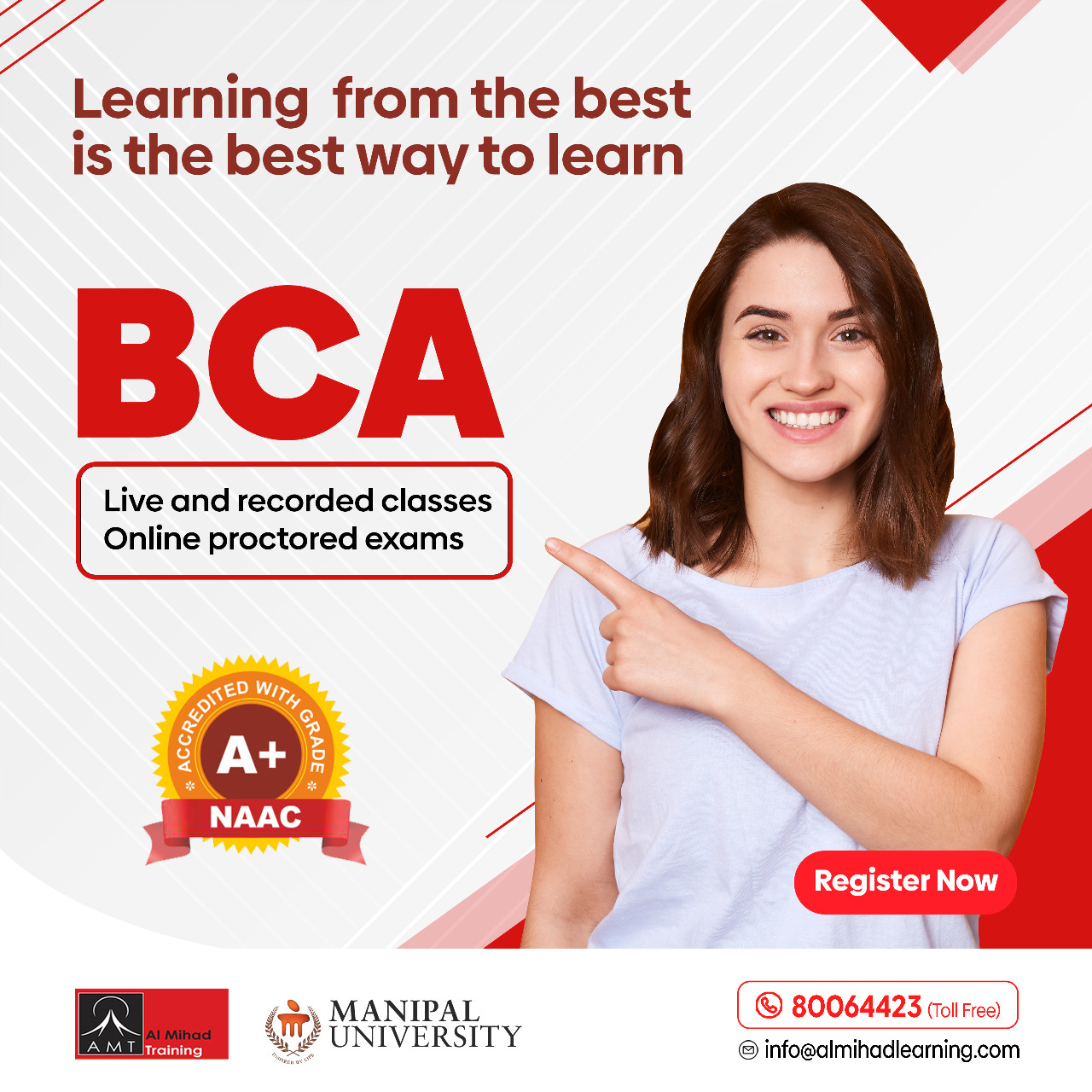 Online #BCA & #MCA Program from Manipal University