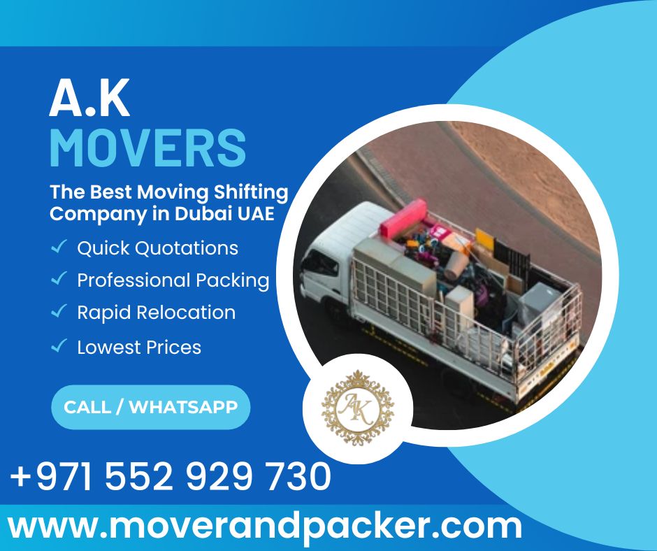 AK Mover Packers the Most Reliable Villa Movers Dubai 0552929730