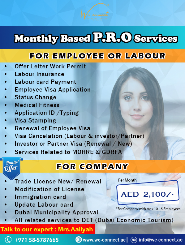 SMART P.R.O Services in Dubai | First Time in Dubai