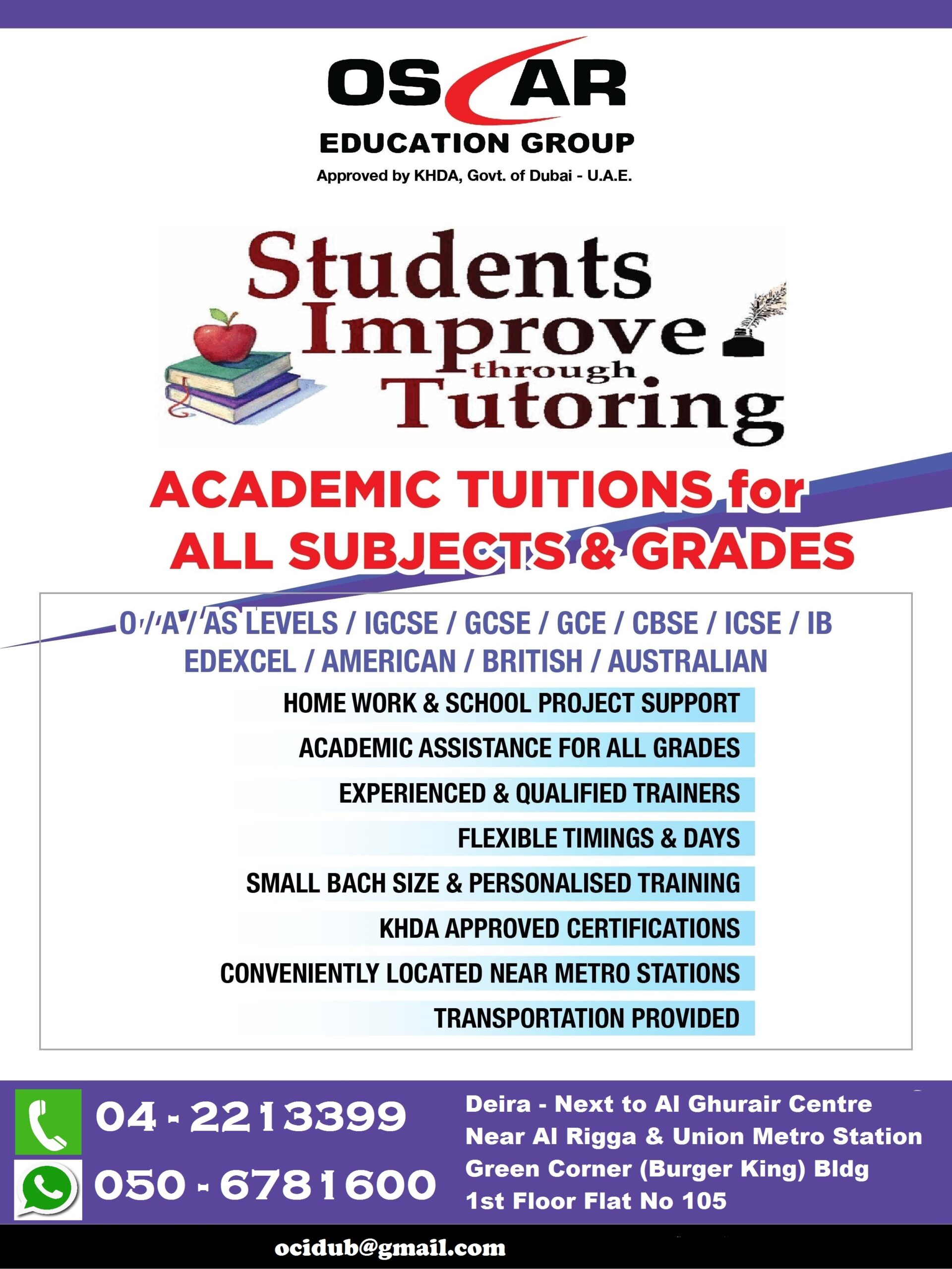 Tuition Classes for All Grades & Syllabus