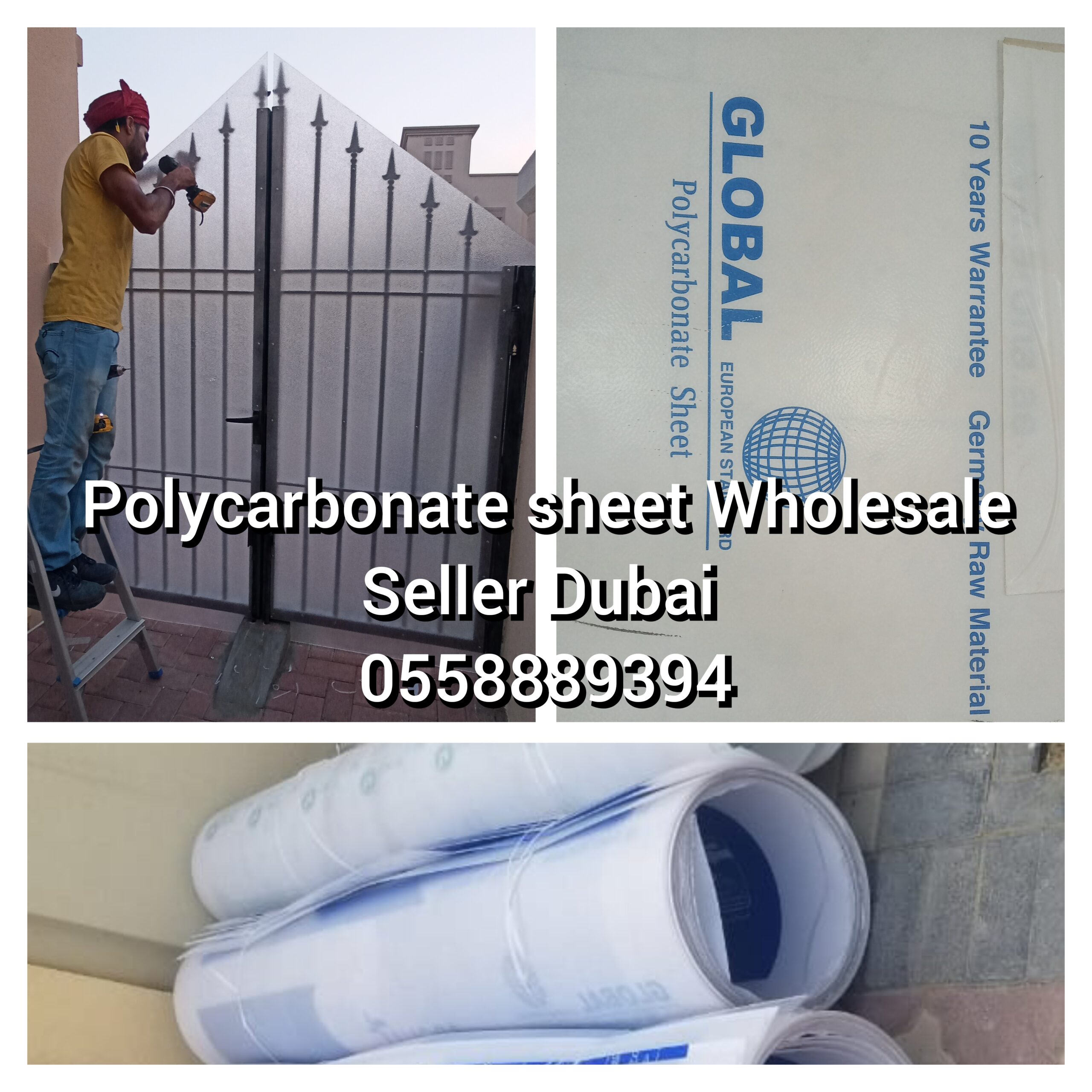 Polycarbonate sheet PVC fence