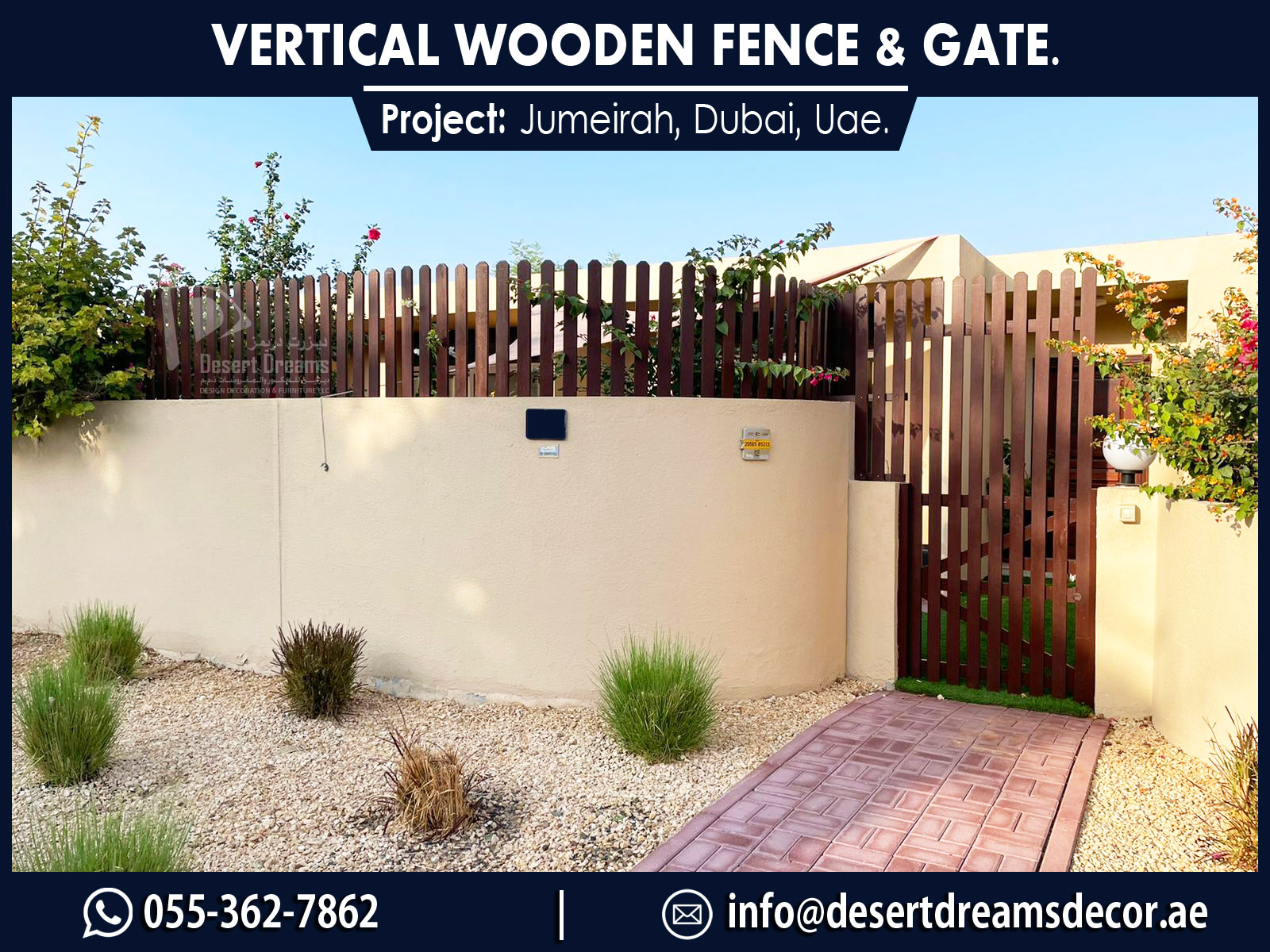 White Picket Fences Uae | Indoor Fence | Outdoor Fence Uae.
