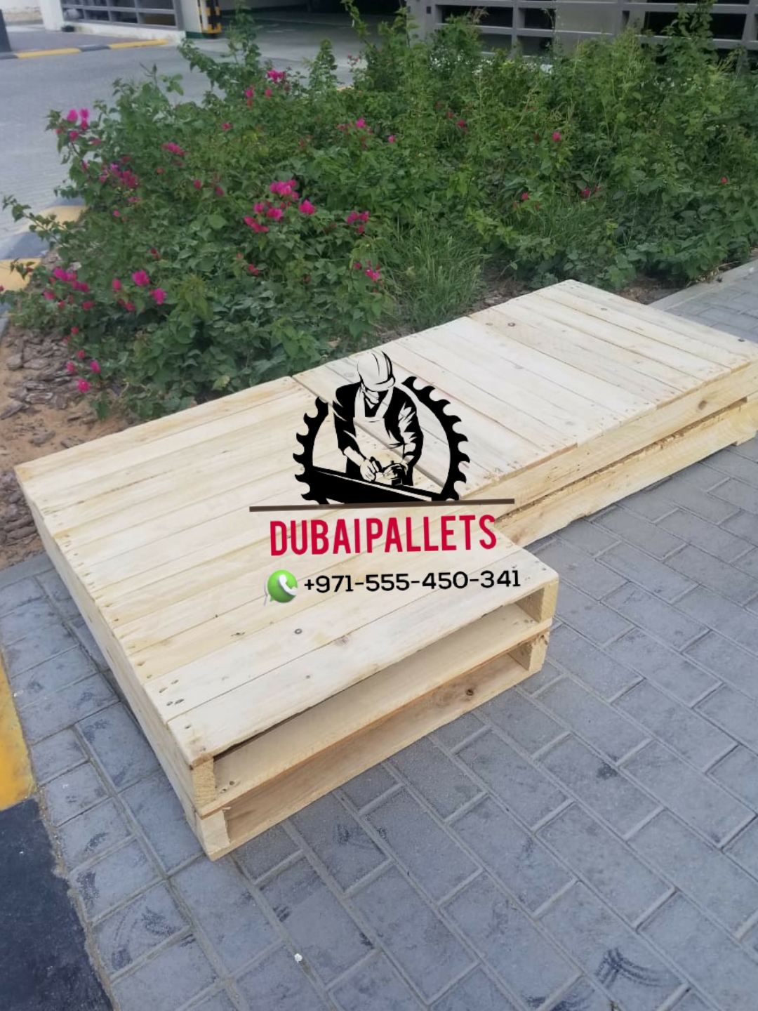 Dubai pallets wooden 0555450341