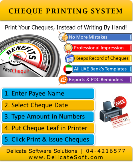 Free Printer with FastCheque Printer Software UAE