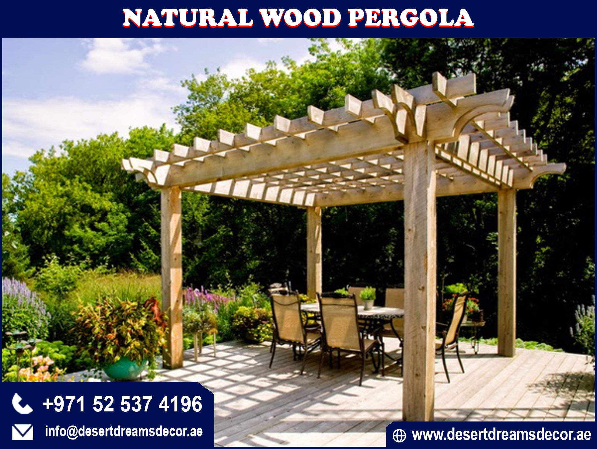 Natural Wood Finish Pergola Uae (3).jpg