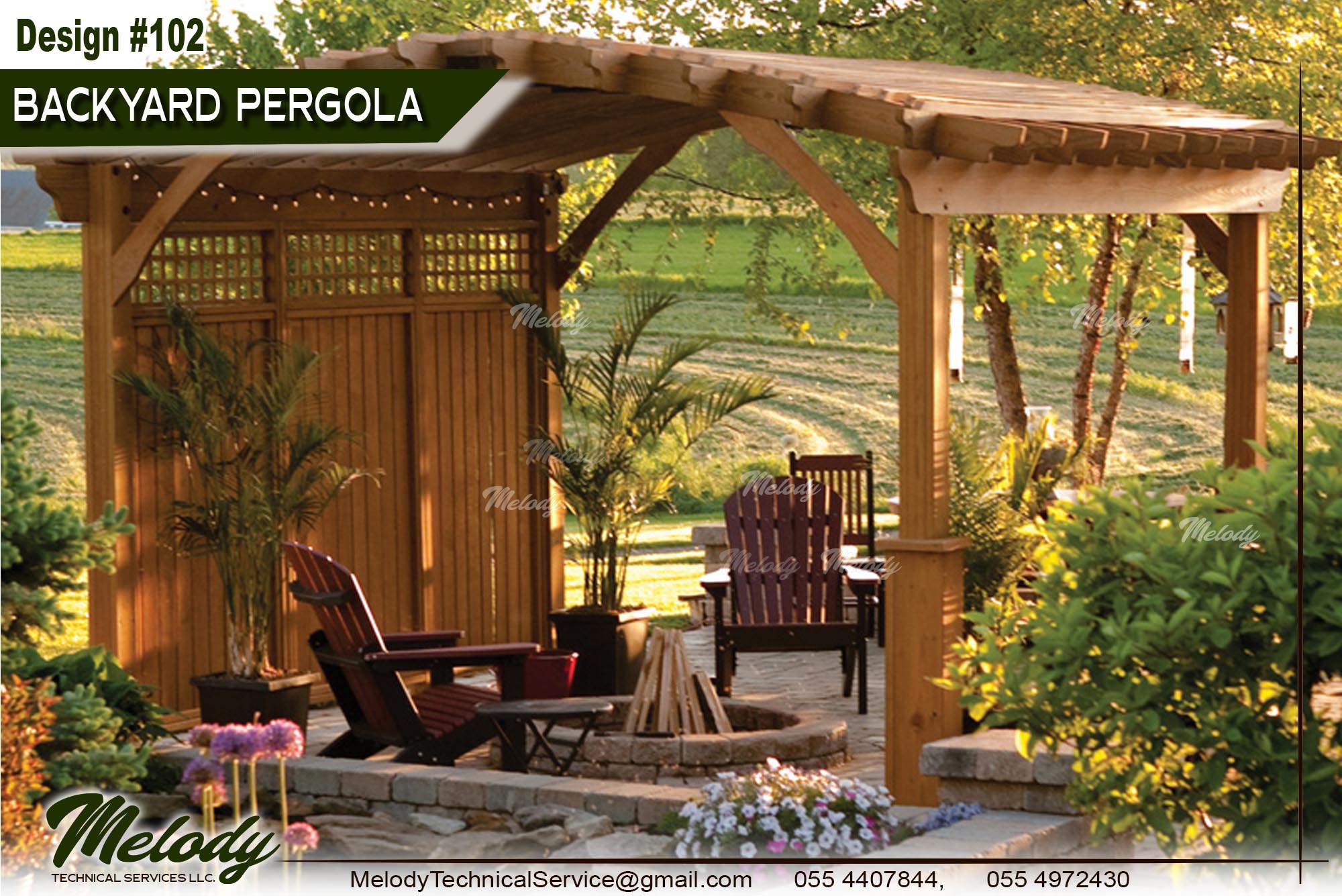 Pergola in UAE | Garden Pergola | Wooden Pergola