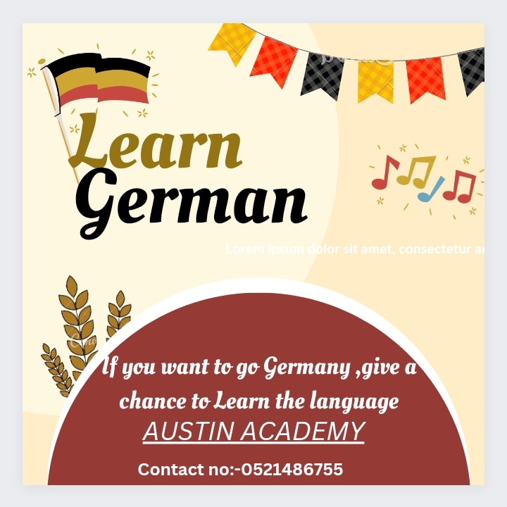 BEST GERMAN COURSE IN SHARJAH WITH BEST PRICE.CALL ON 0521486755