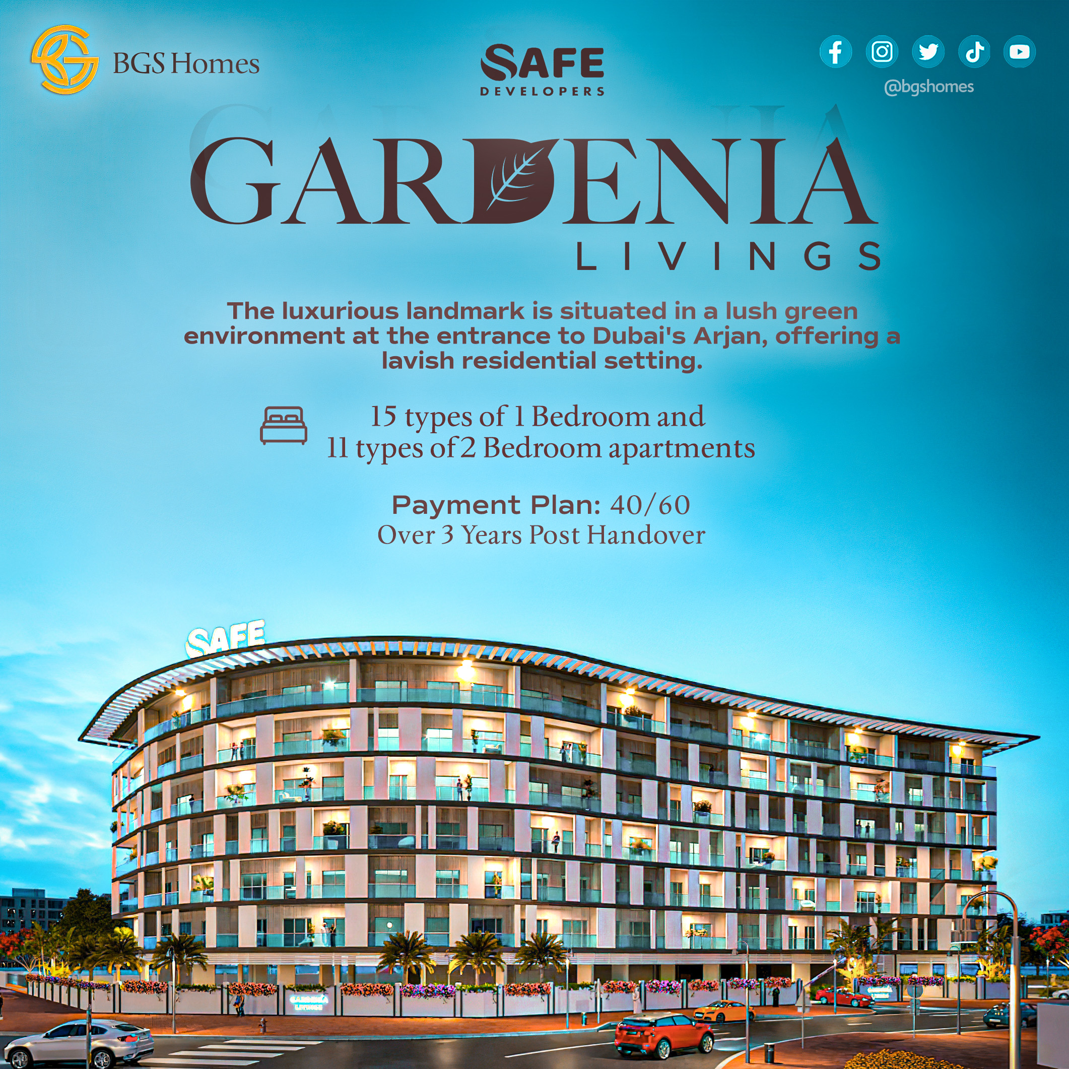 2 BR Apartments for sale in Gardenia Livings, Arjan – BGS Homes