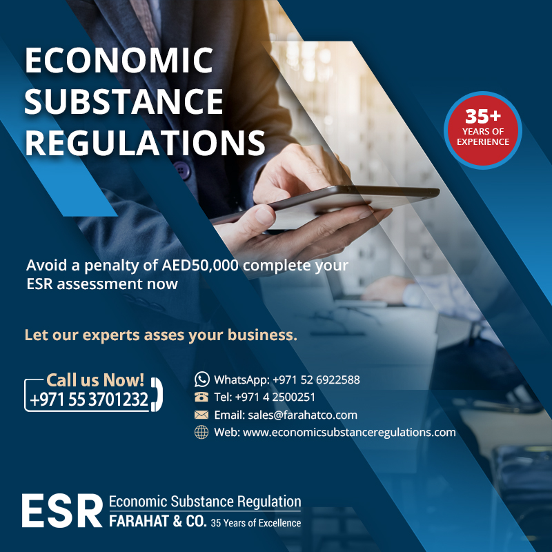 Economic Substance Regulations services in UAE