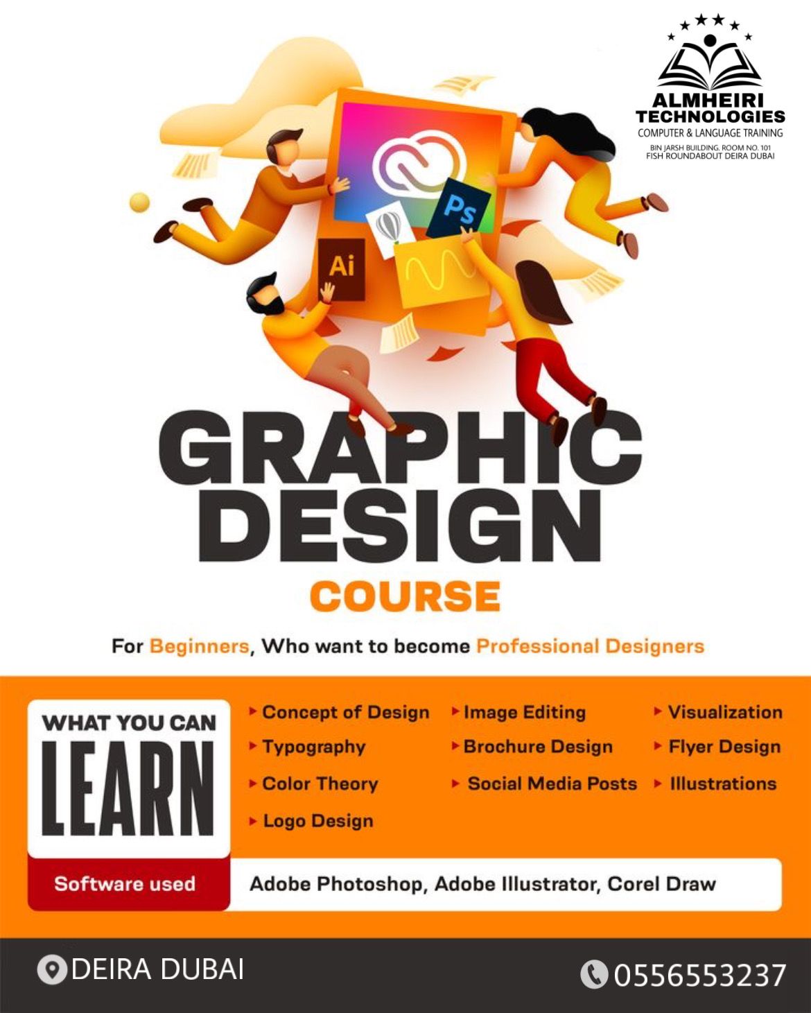 graphic  designing  classes   in  deira  0556553237