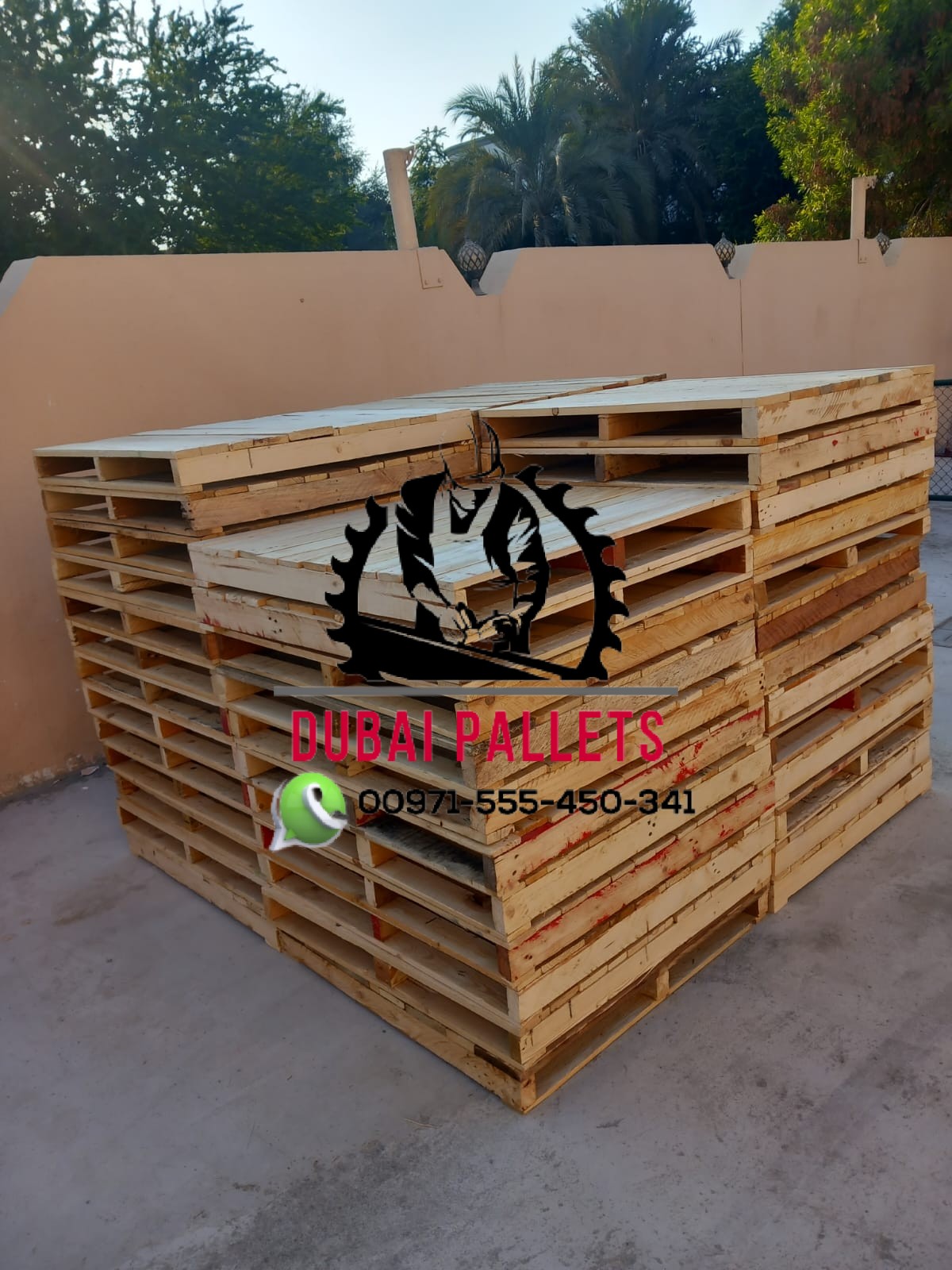 Dubai wooden pallets 0555450341