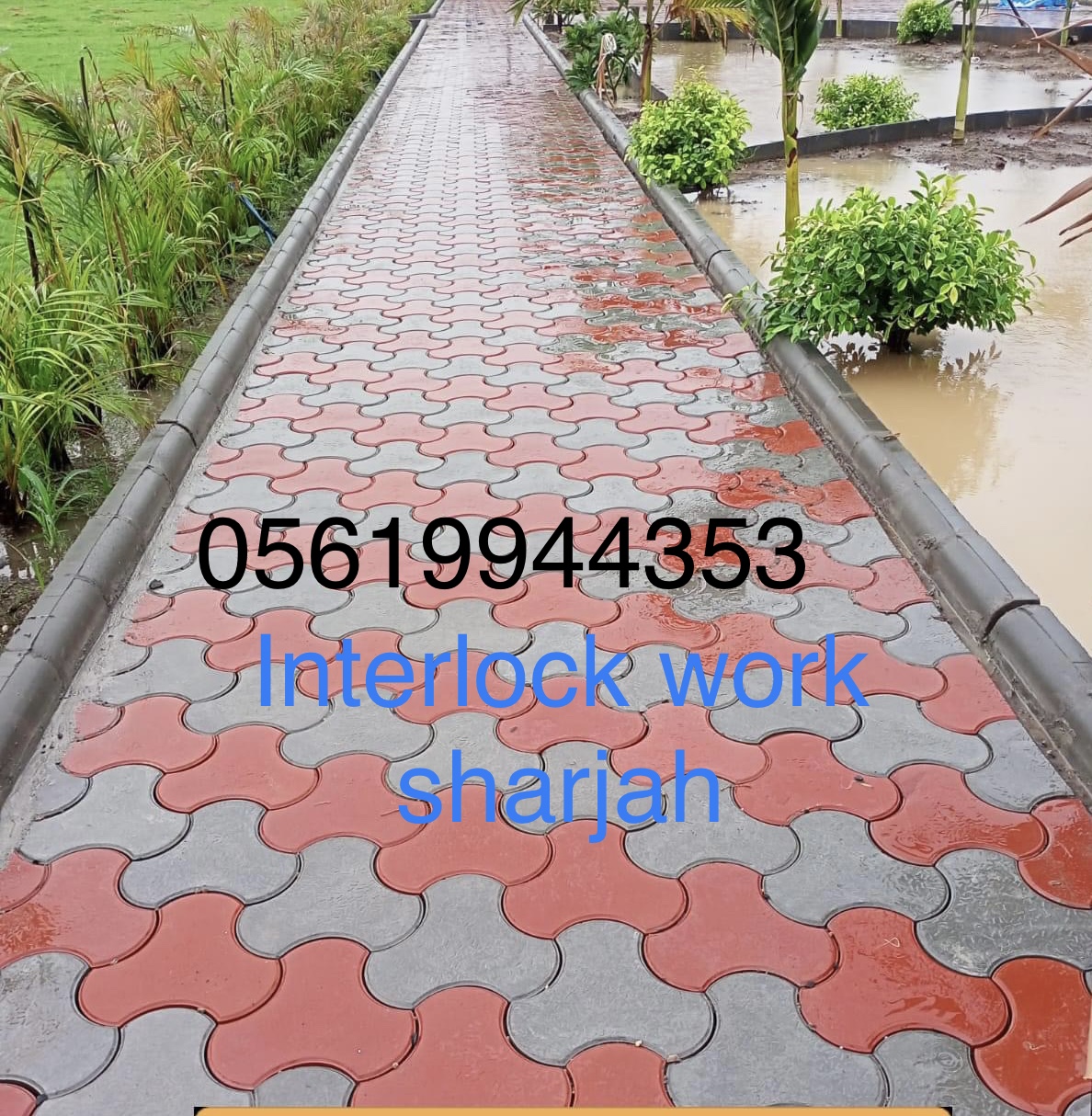 Sharjah Interlock installation company 0561944353
