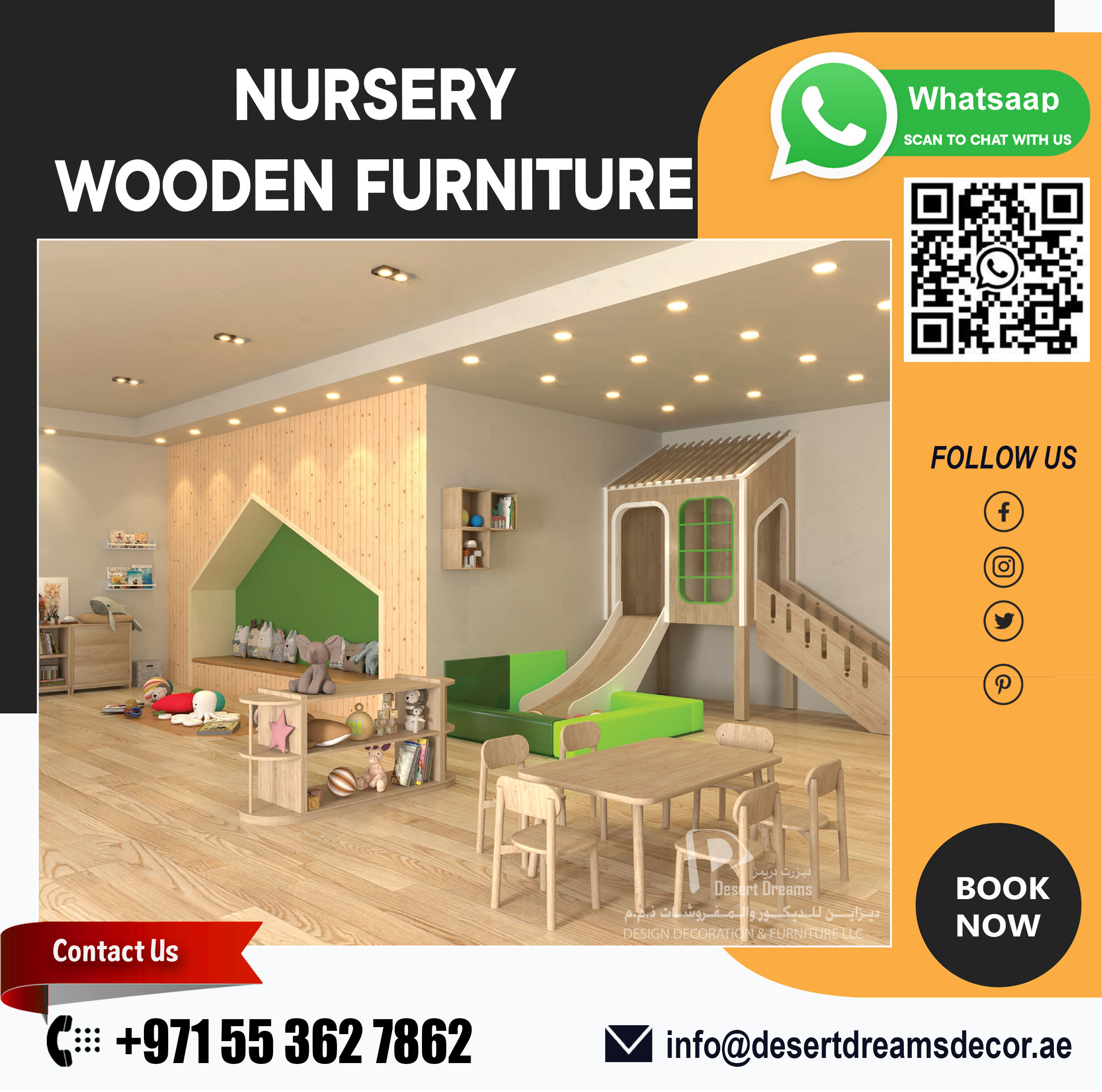 Nursery Wooden Furniture Supplier in Uae | Kids Play House.