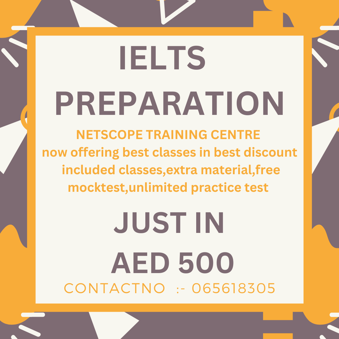 IELTS CLASS IN ROLLA (SHARJAH) WITH BEST PRICE