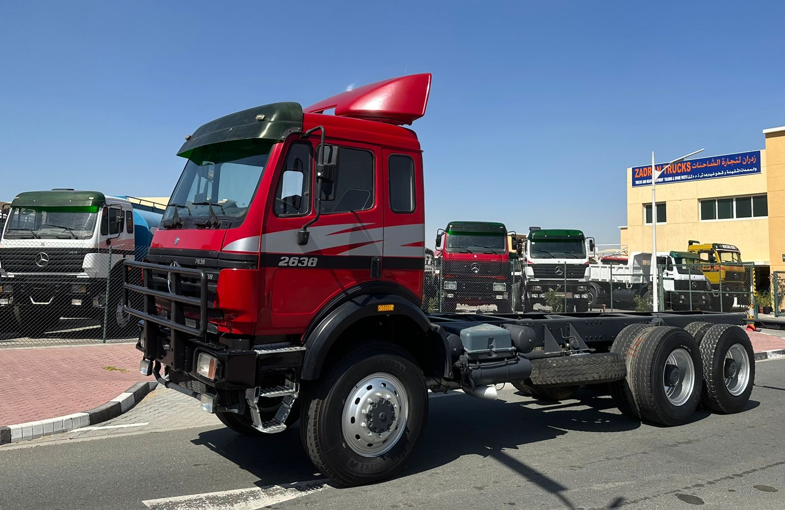 MERCEDES BENZ 2638 CAB CHASSI 6WD TRUCK