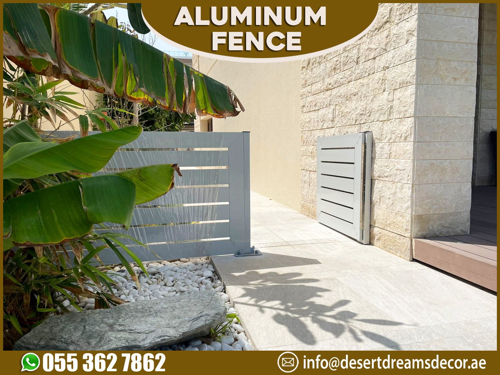 Aluminum Privacy Fence | Aluminum Louver Fence | Slatted Fence.