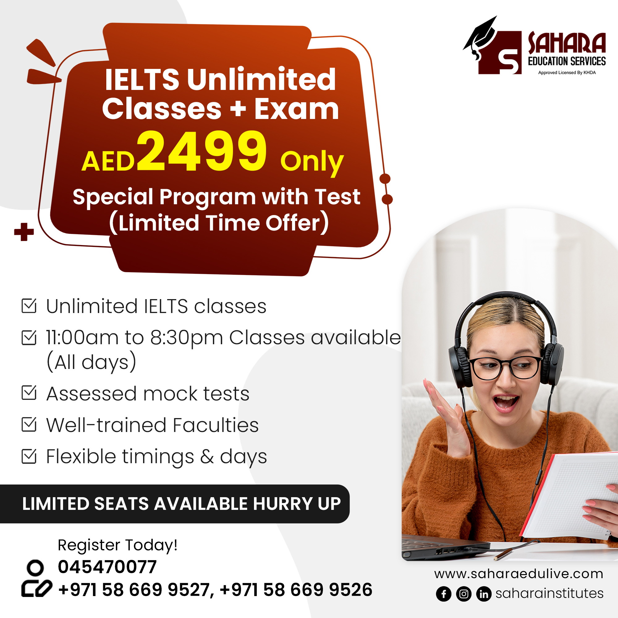 Best IELTS Training Offer in Al Nahda, Dubai | Sahara Education