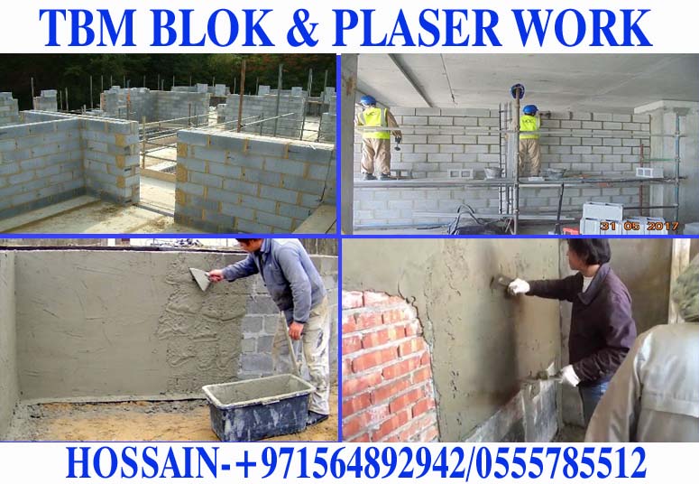 Block wall Fixing and Plastering Contractor 0564892942