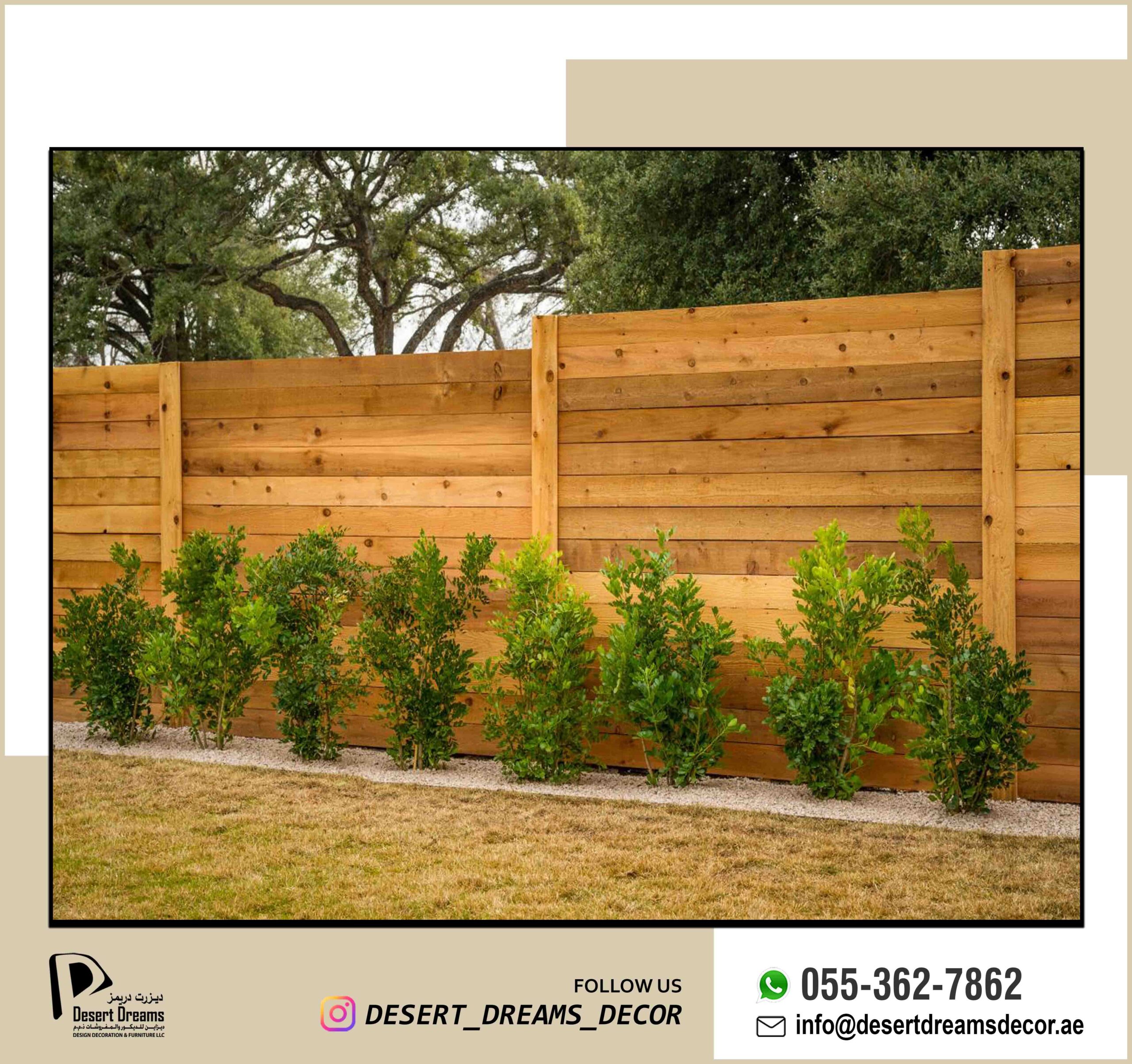 Fence Installation Price in Uae | Wood Fence Specialists in Uae.