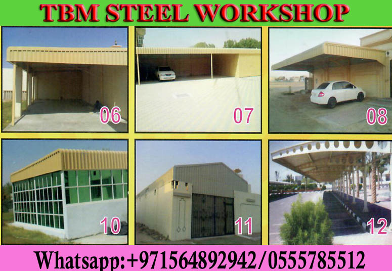 Roofing Steel  Structure Shade Maintenance in Ajman