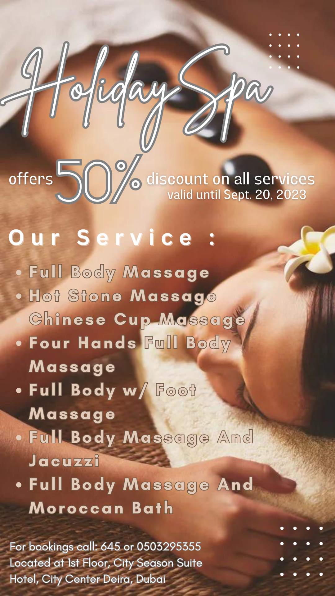 Brown Minimalist Massage & Spa Sale Instagram Story.png