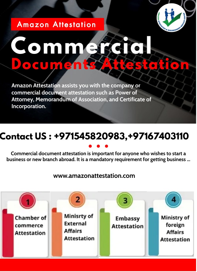Commercial Documents Attestation In Ajman FreeZone