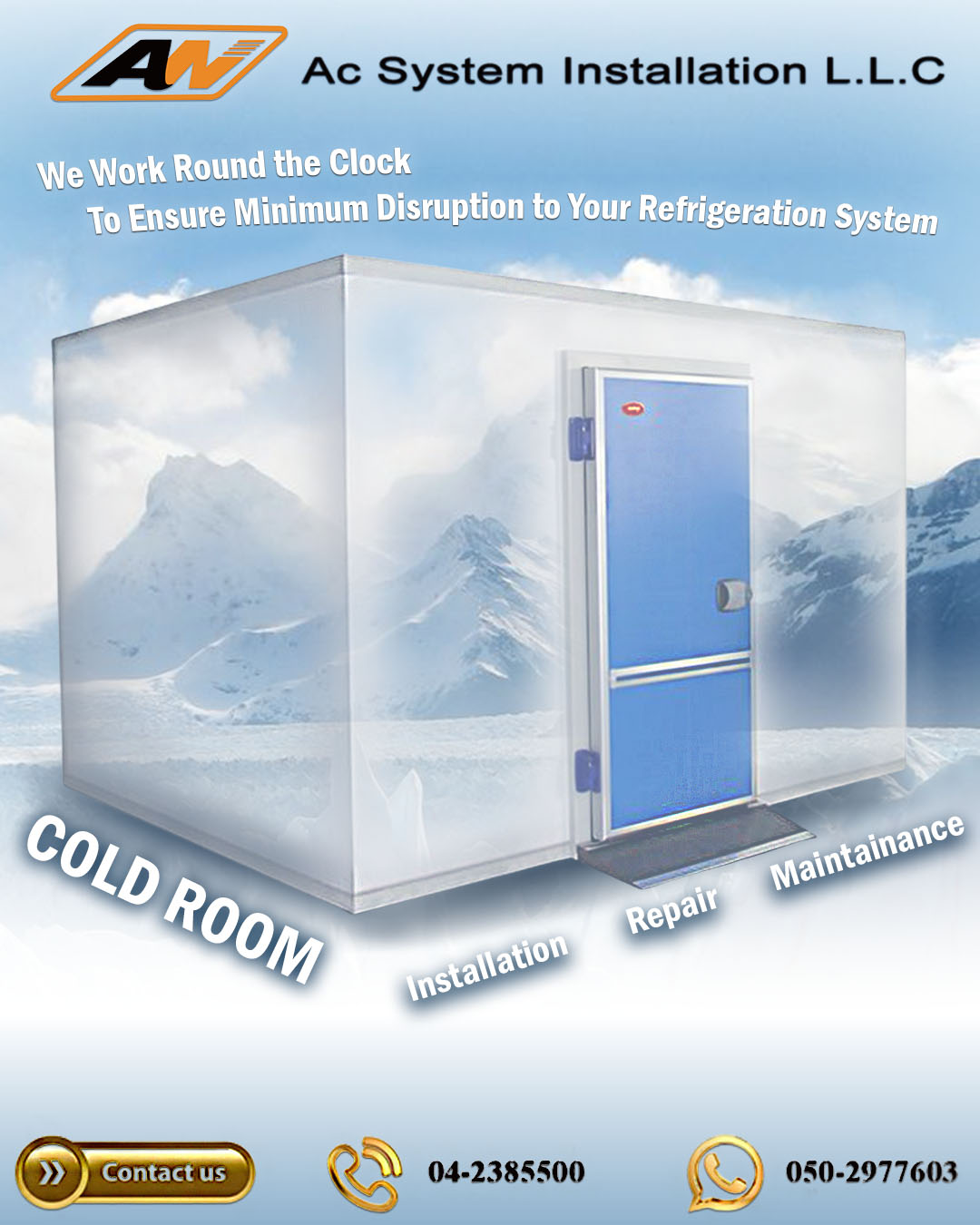 Cold Room Installation, Repair and Maintenance