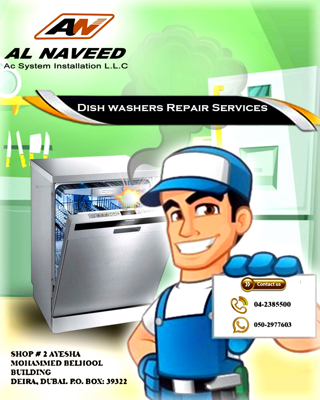 Automatic Dish Washer Repair Service in Dubai