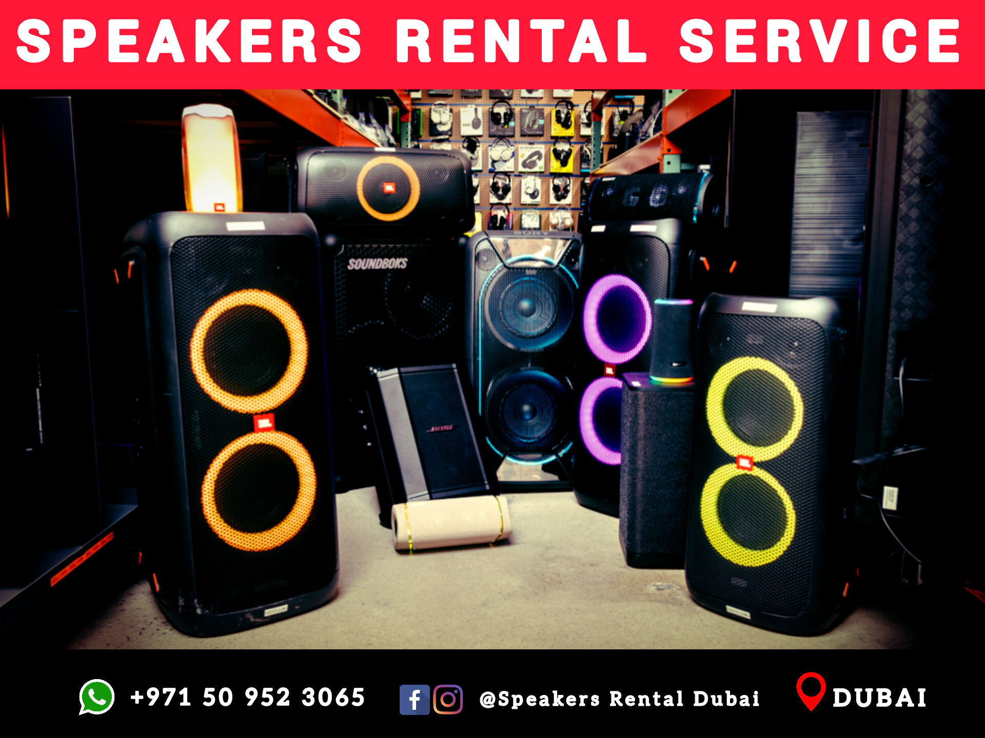 Rent a Speakers in Dubai | Speakers Rental Dubai