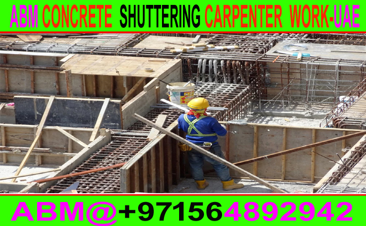 Concrete Steel Fixing & Shuttering Carpenter Work Company Ajman S