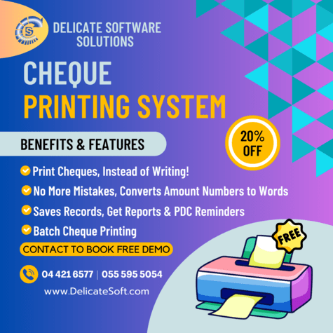 Reliable Cheque Printing in Dubai