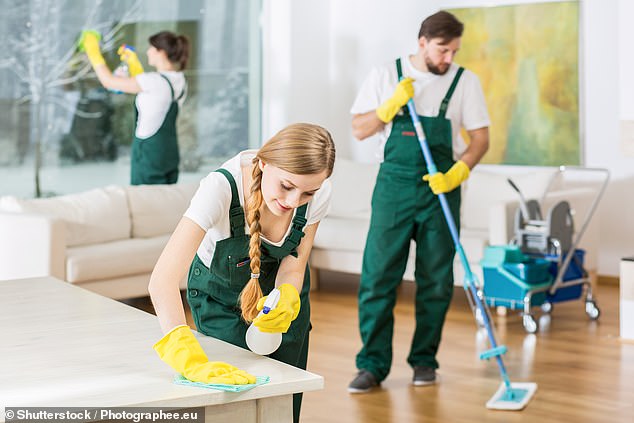 Cleaners workers