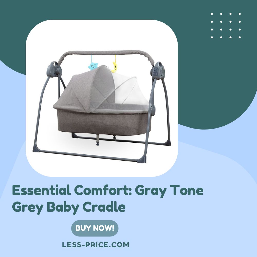 Essential Comfort: Gray Tone Grey Baby Cradle – Buy Now”