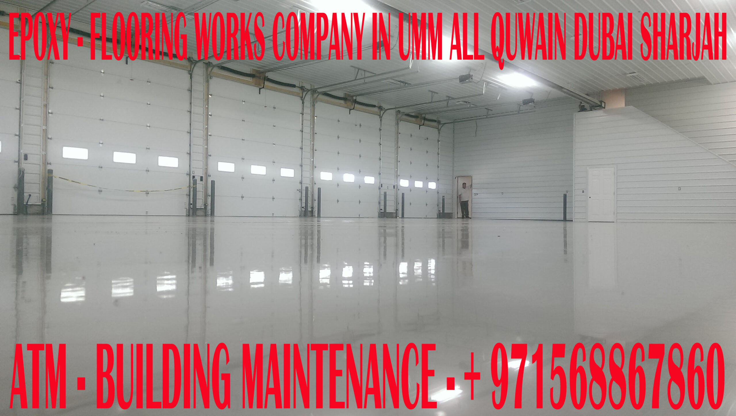 Warehouse Epoxy Flooring Works Company in Umm Al Quwain/ Dubai /S