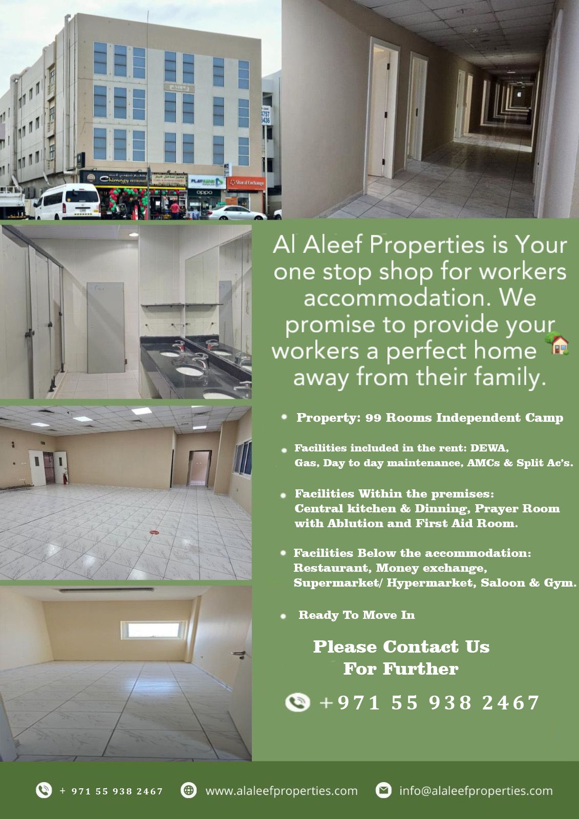 99 ROOMS FOR RENT IN AL QUOZ – NO COMMISSION DIRECT LANDLORD
