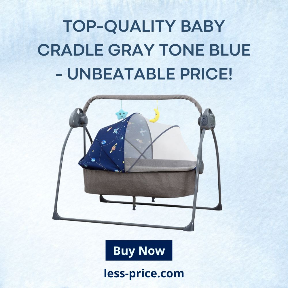 Top-Quality Baby Cradle Gray Tone Blue – Unbeatable Price!